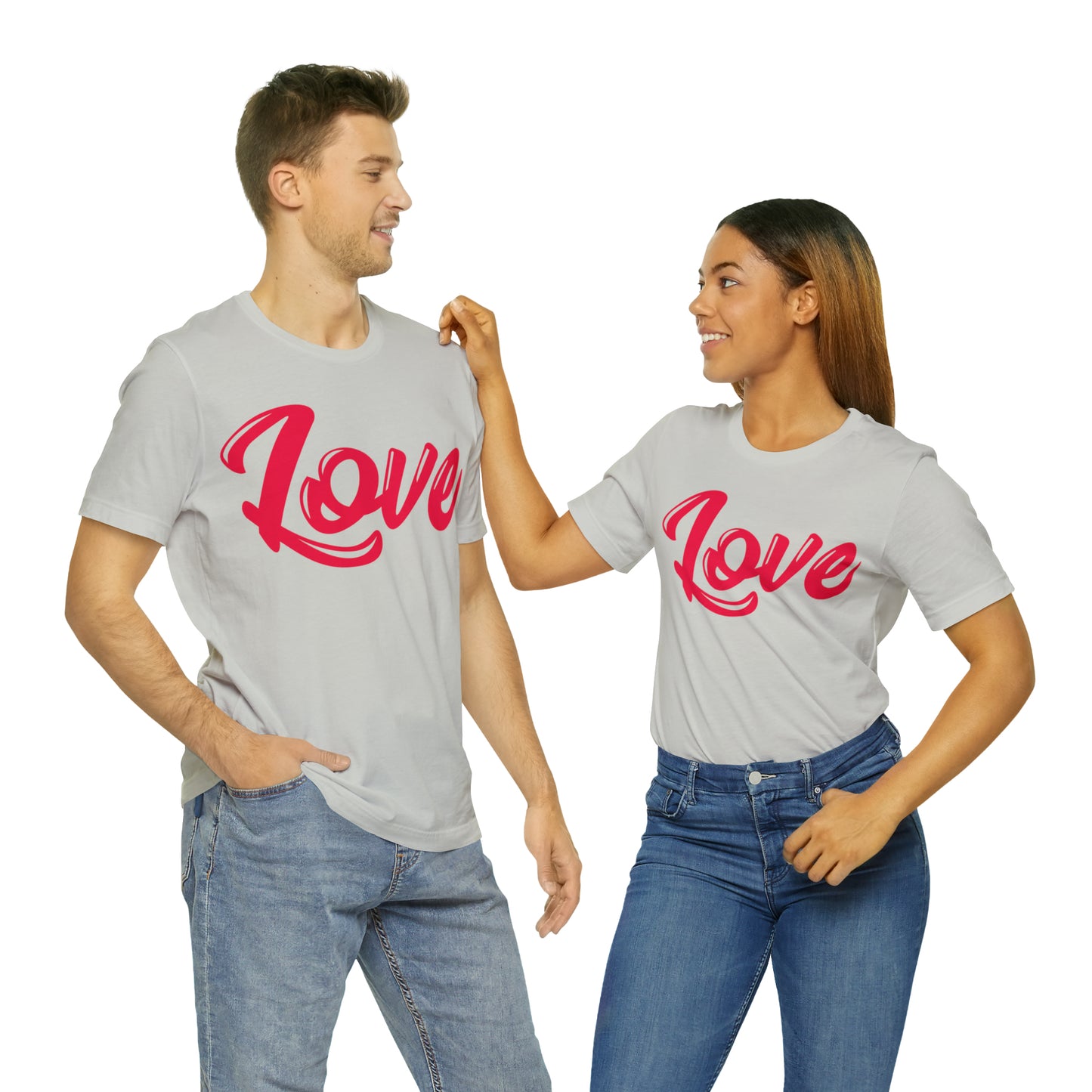 Love Script Unisex Jersey Short Sleeve Tee