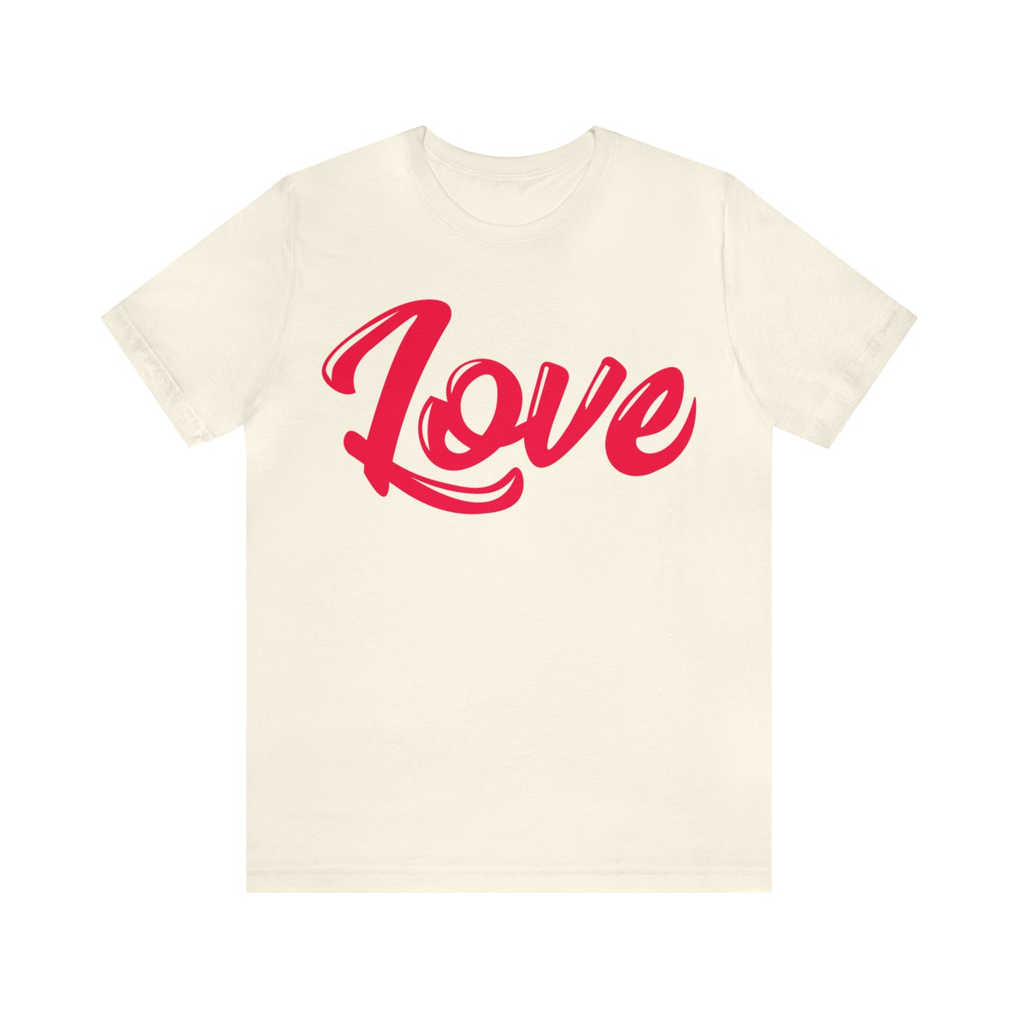 Love Script Unisex Jersey Short Sleeve Tee