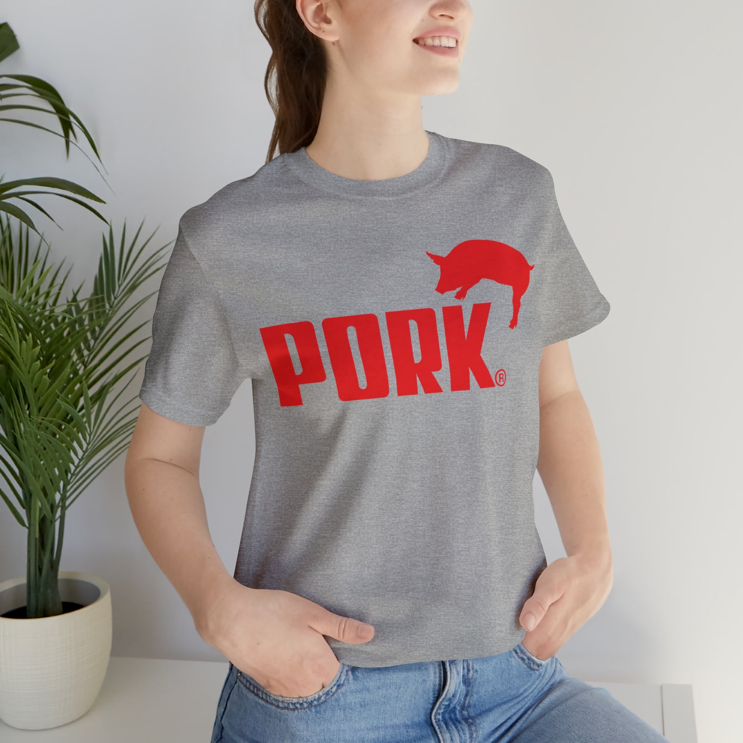 Pork BBQ Unisex Jersey Short Sleeve Tee
