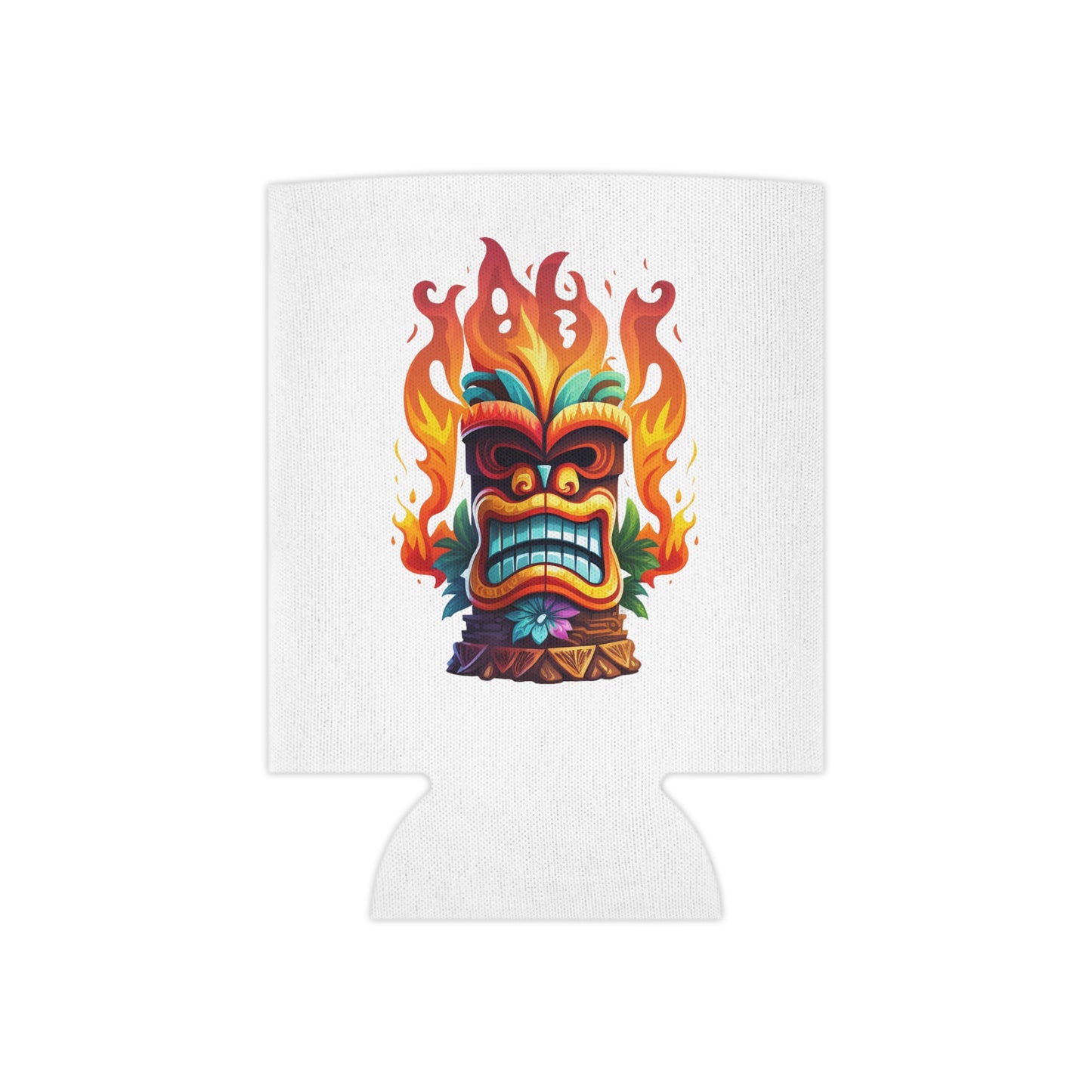 Tiki-themed Tropical Can Cooler