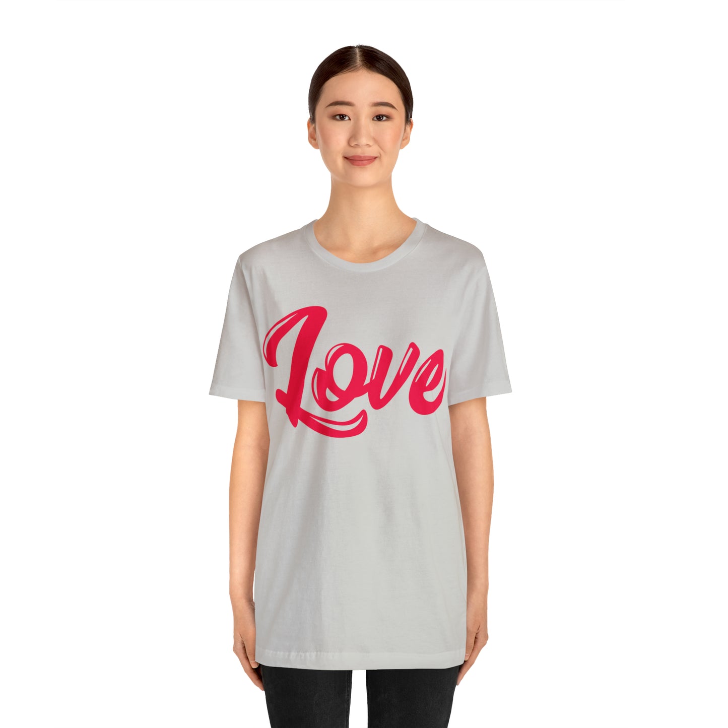 Love Script Unisex Jersey Short Sleeve Tee