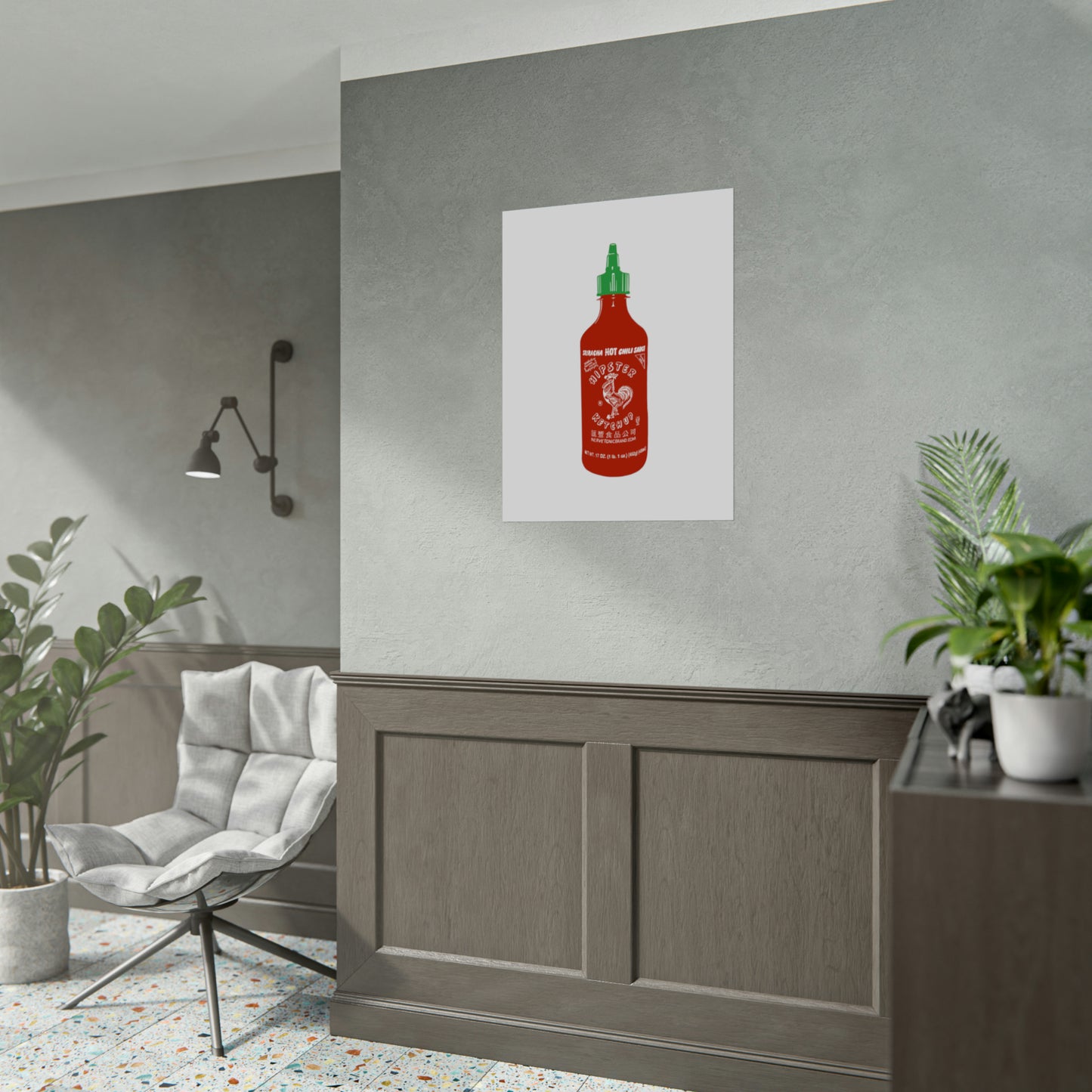 Sriracha 'Hipster Ketchup' Poster