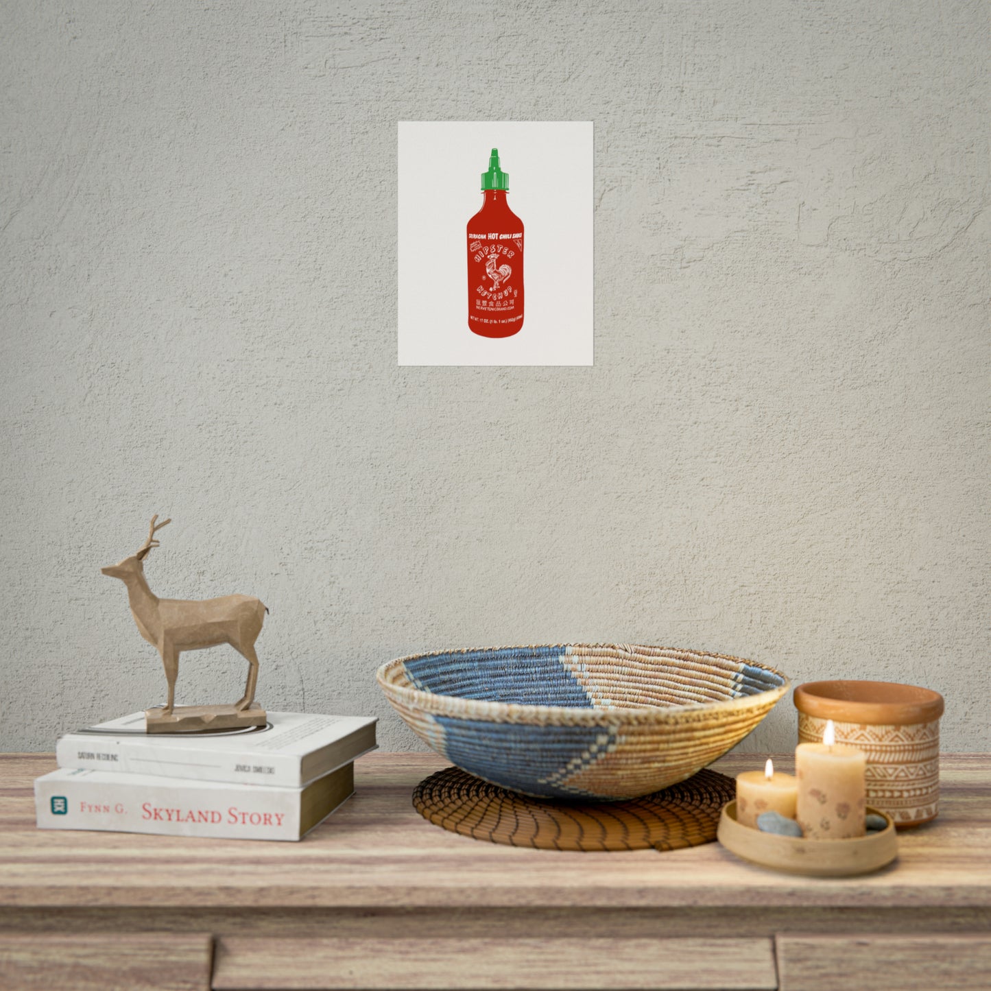 Sriracha 'Hipster Ketchup' Poster