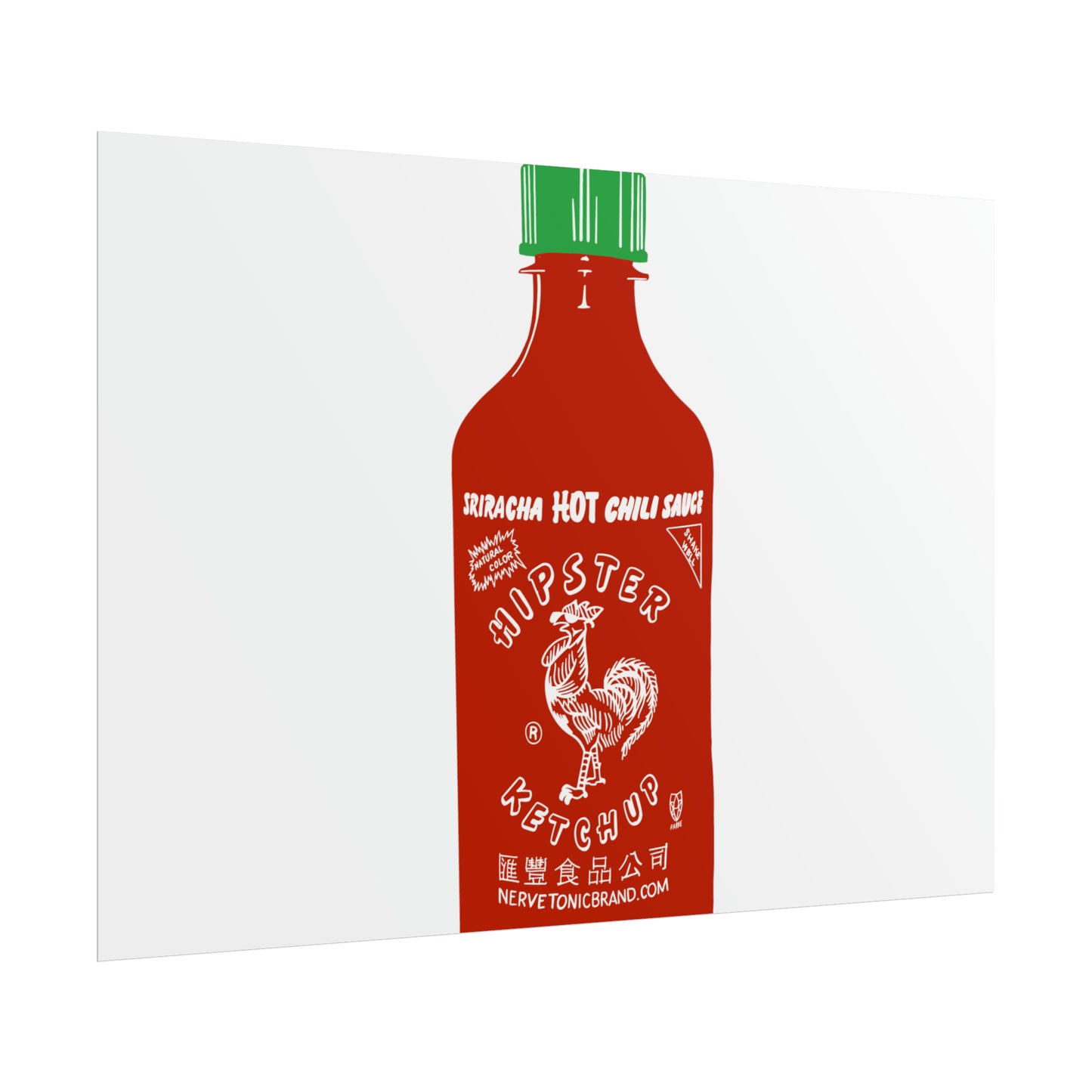 Sriracha 'Hipster Ketchup' Poster