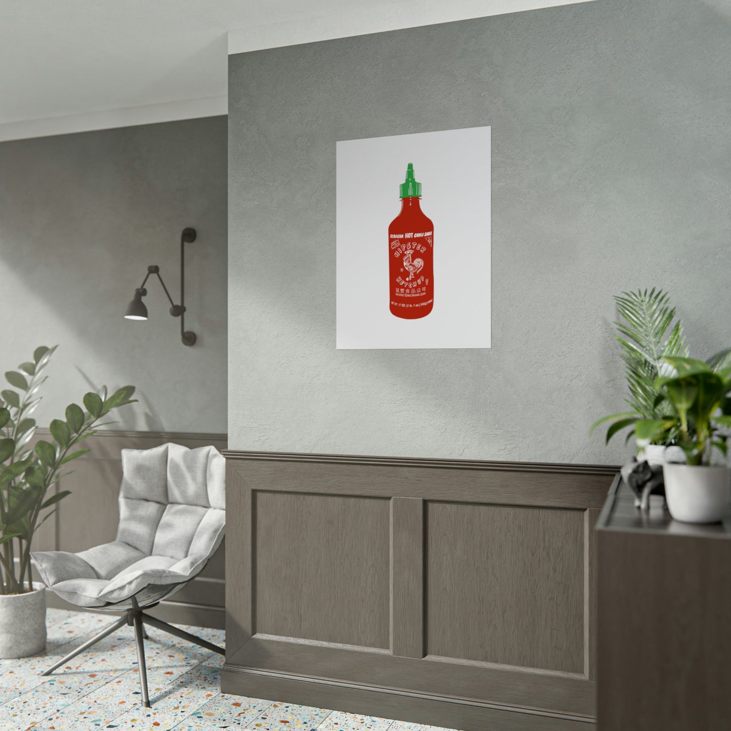 Sriracha 'Hipster Ketchup' Poster