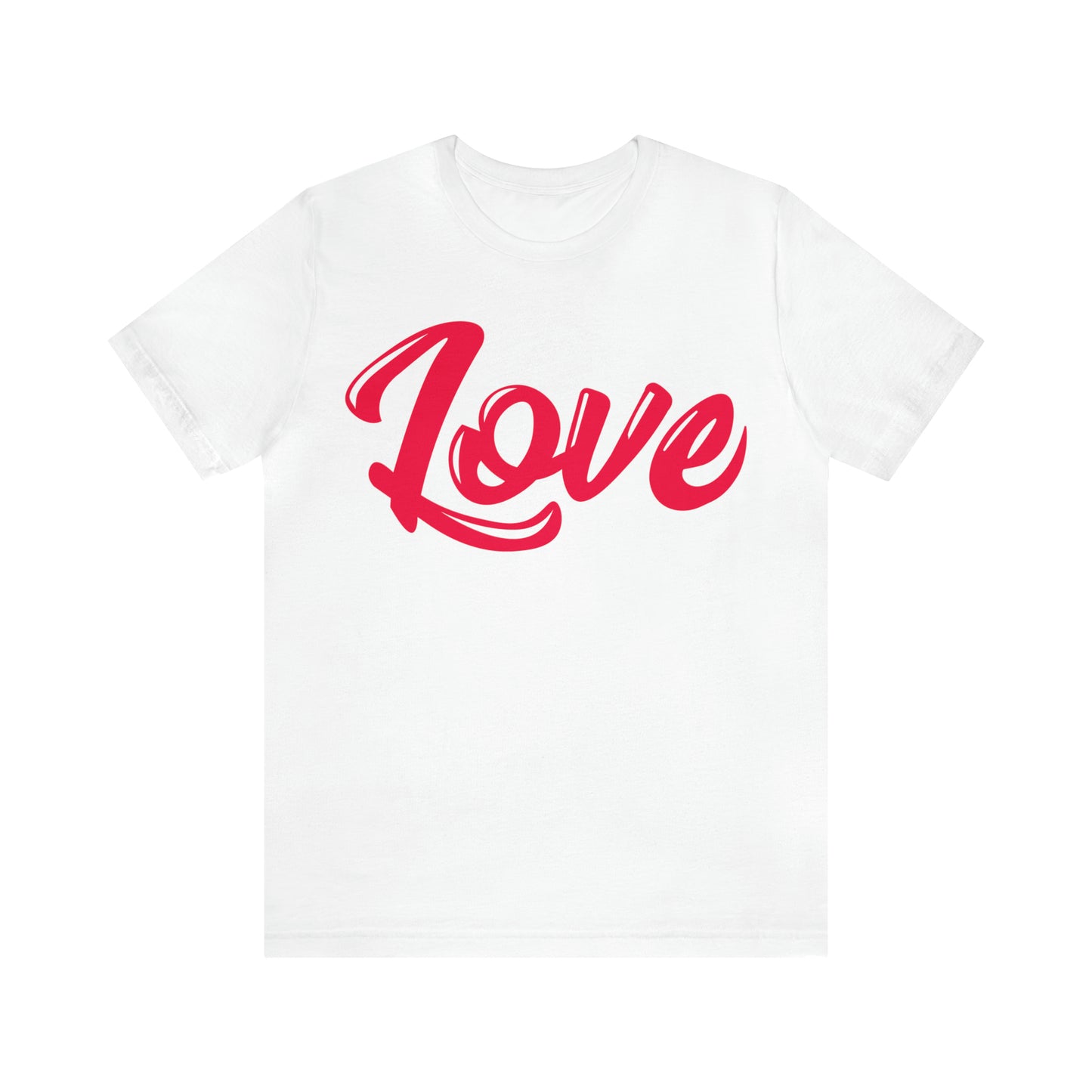 Love Script Unisex Jersey Short Sleeve Tee