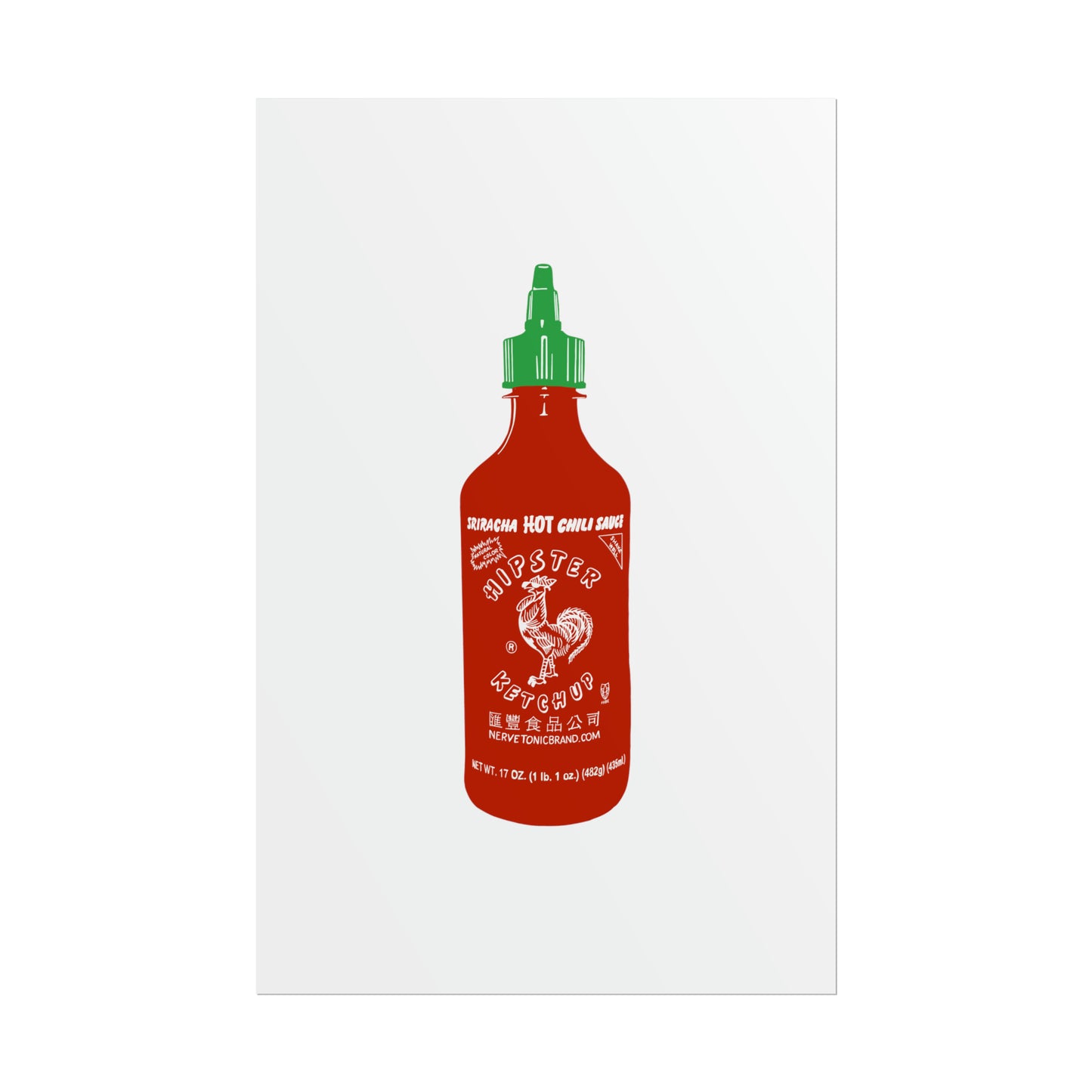 Sriracha 'Hipster Ketchup' Poster