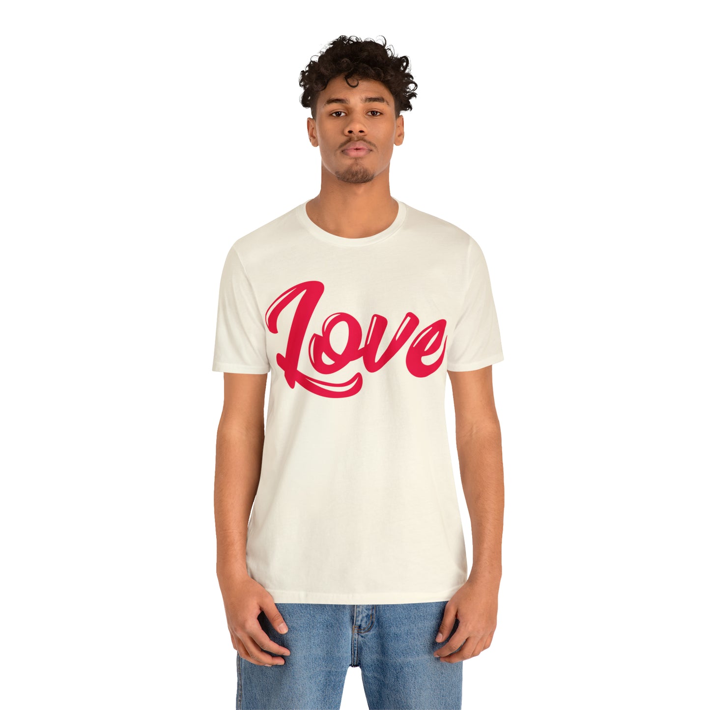 Love Script Unisex Jersey Short Sleeve Tee