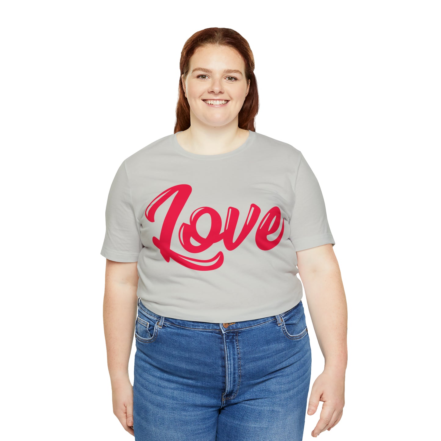 Love Script Unisex Jersey Short Sleeve Tee