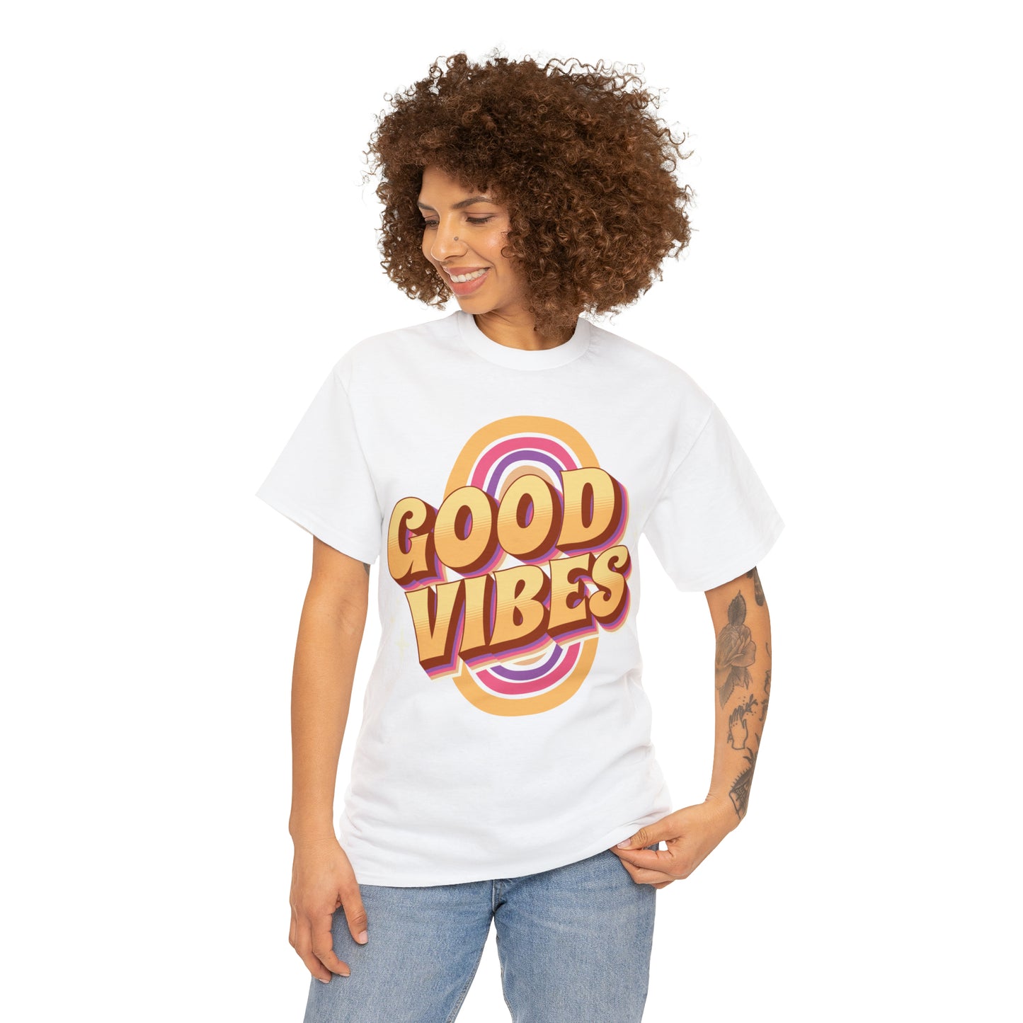 Good Vibes Unisex Heavy Cotton T-Shirt