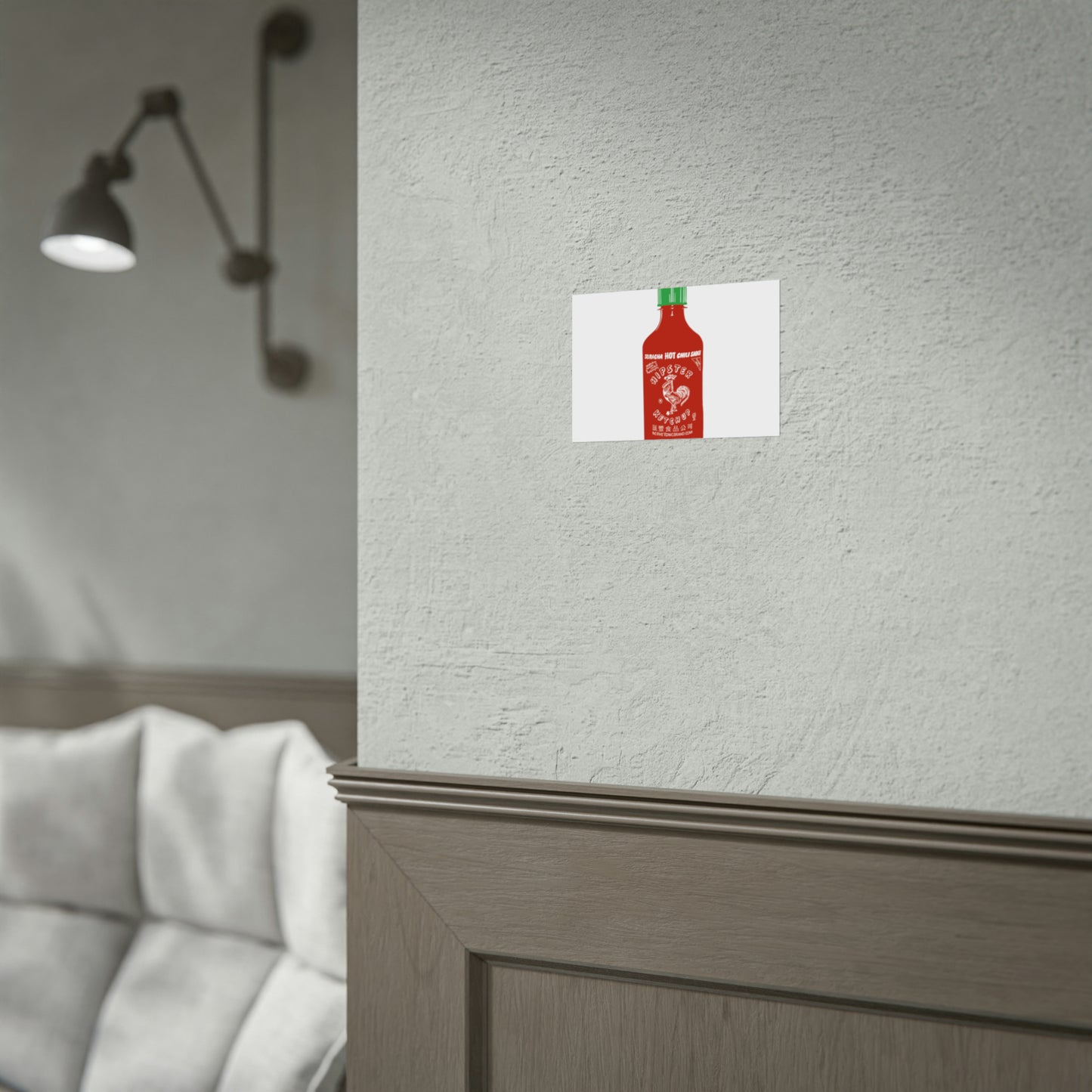 Sriracha 'Hipster Ketchup' Poster