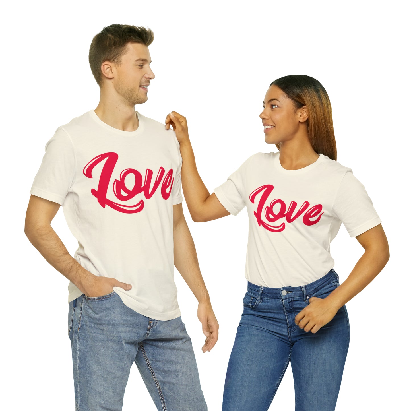 Love Script Unisex Jersey Short Sleeve Tee