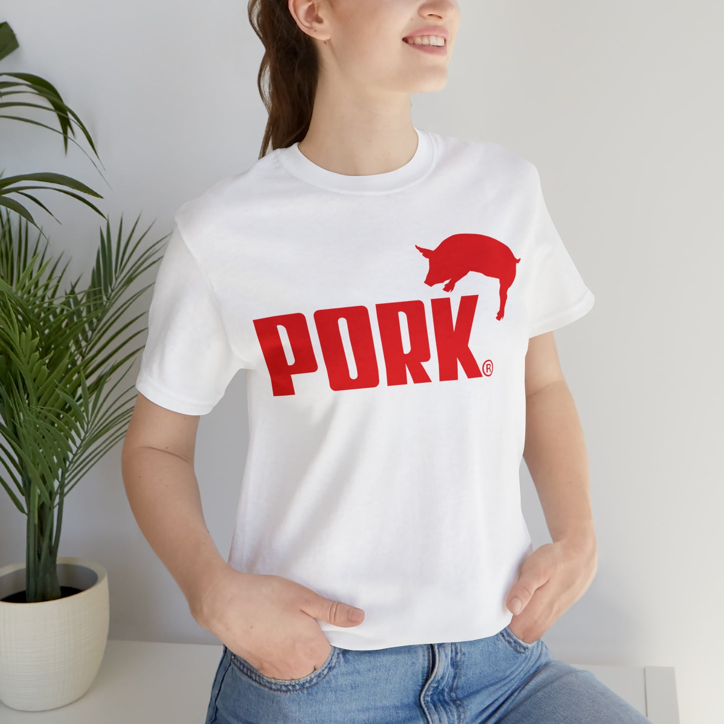 Pork BBQ Unisex Jersey Short Sleeve Tee