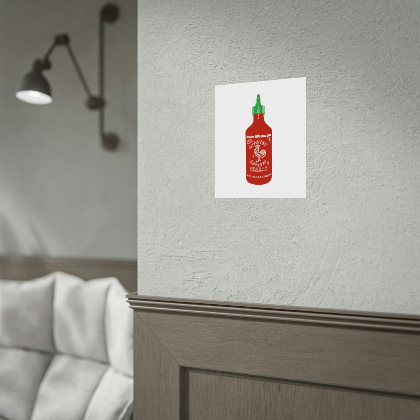 Sriracha 'Hipster Ketchup' Poster