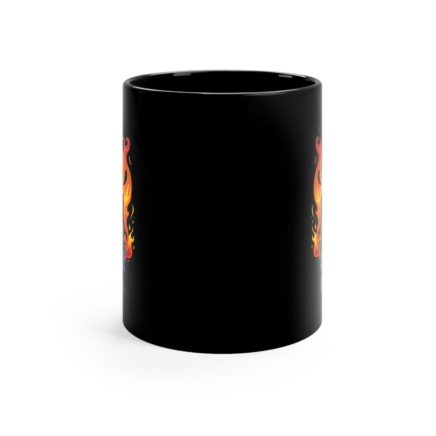 Tiki-themed Tropical Black Coffee mug 11oz