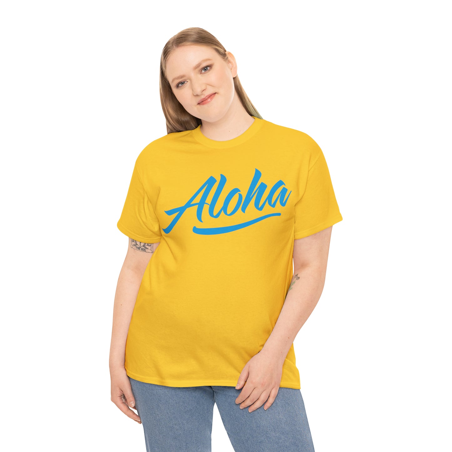 Aloha Unisex Heavy Cotton Hawaii T-Shirt