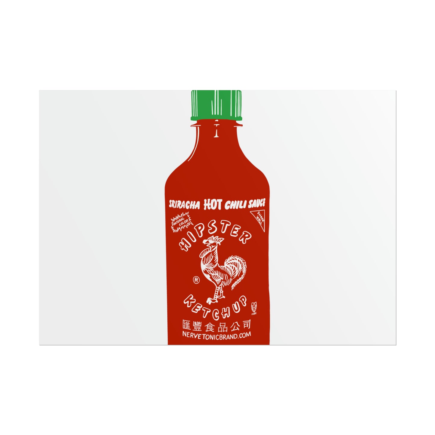 Sriracha 'Hipster Ketchup' Poster