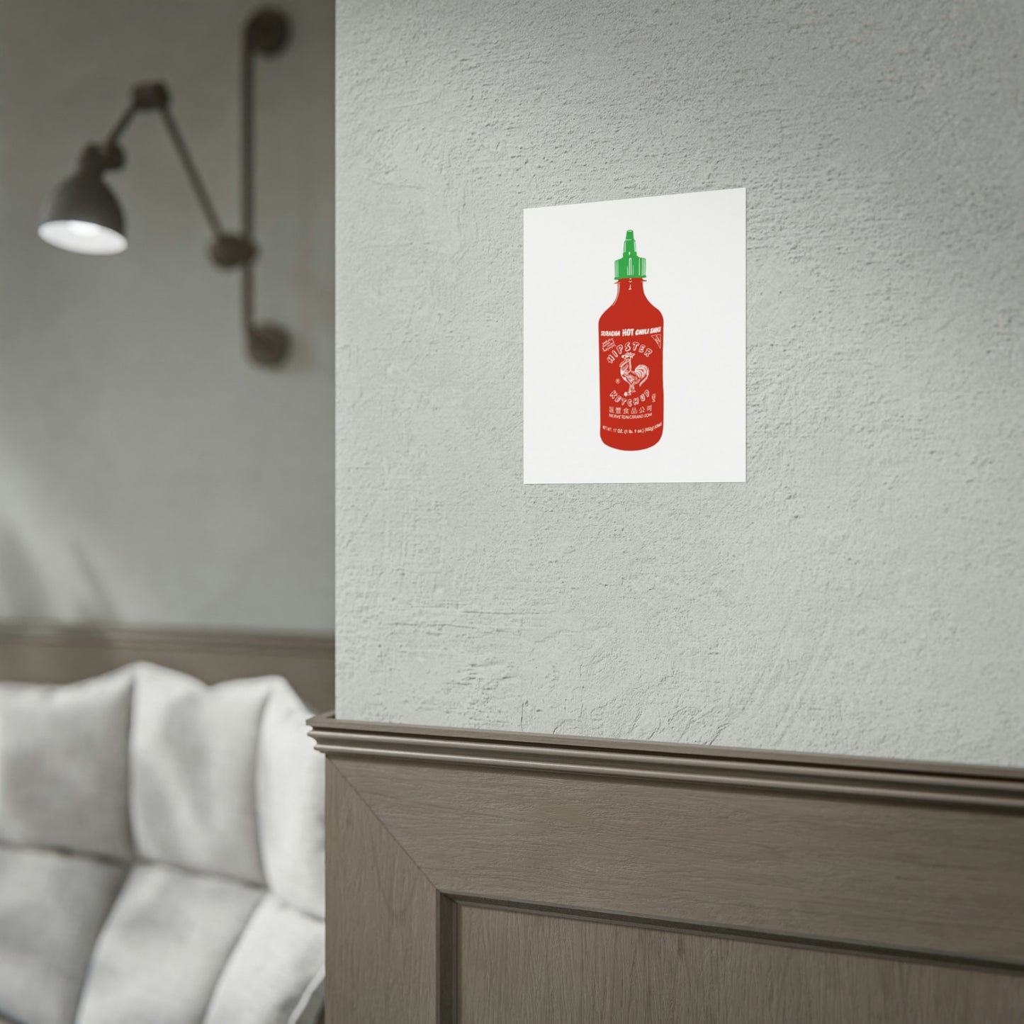 Sriracha 'Hipster Ketchup' Poster