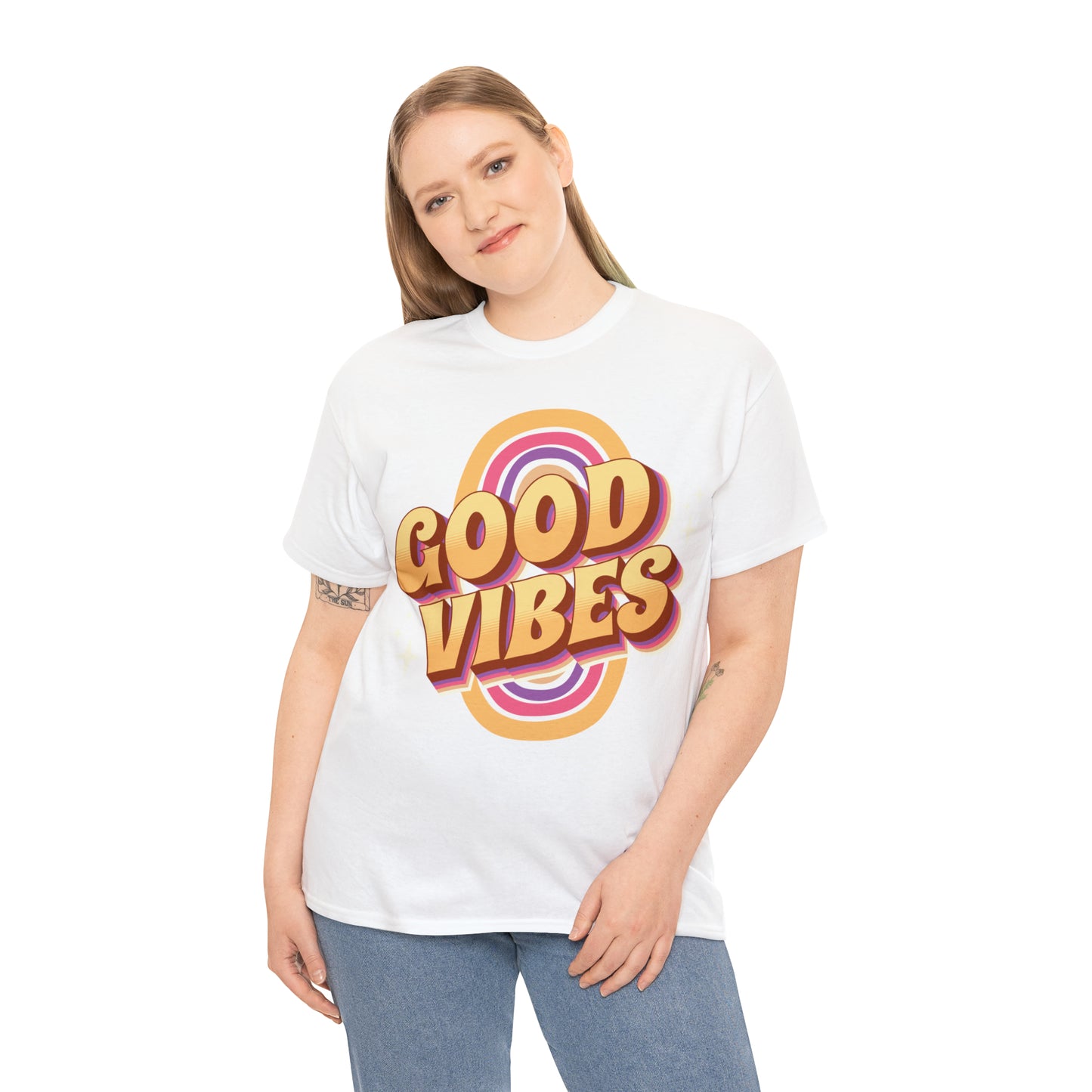 Good Vibes Unisex Heavy Cotton T-Shirt