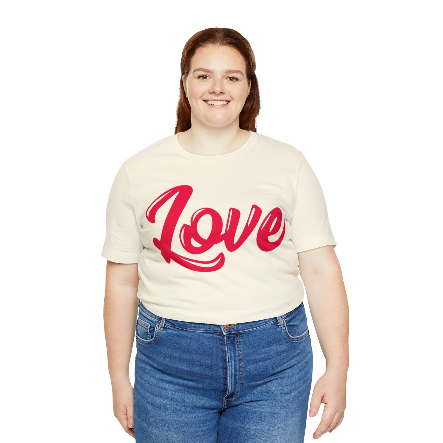 Love Script Unisex Jersey Short Sleeve Tee