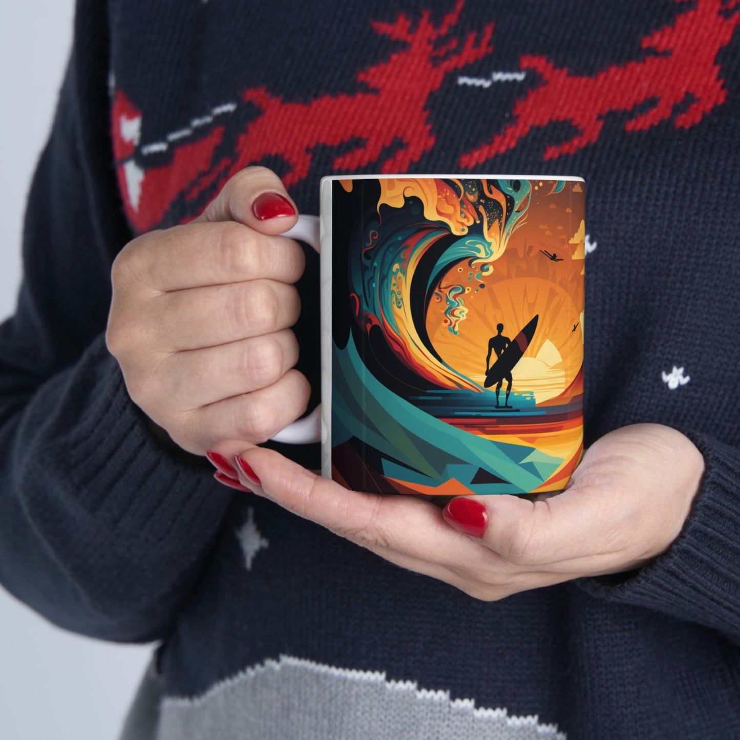 Morning Surf Ceramic Mug 11oz