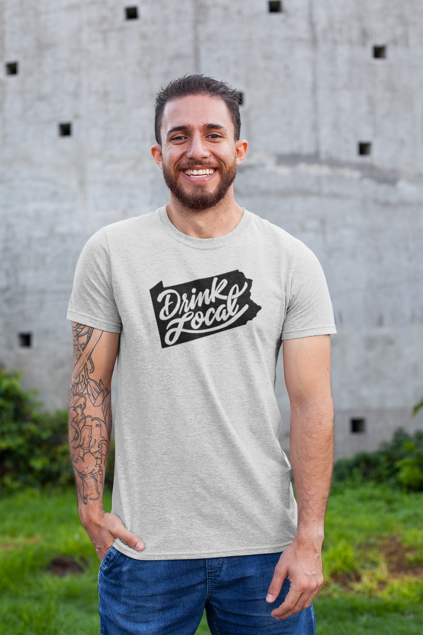 Drink Local Pennsylvania Short-Sleeve Unisex T-Shirt