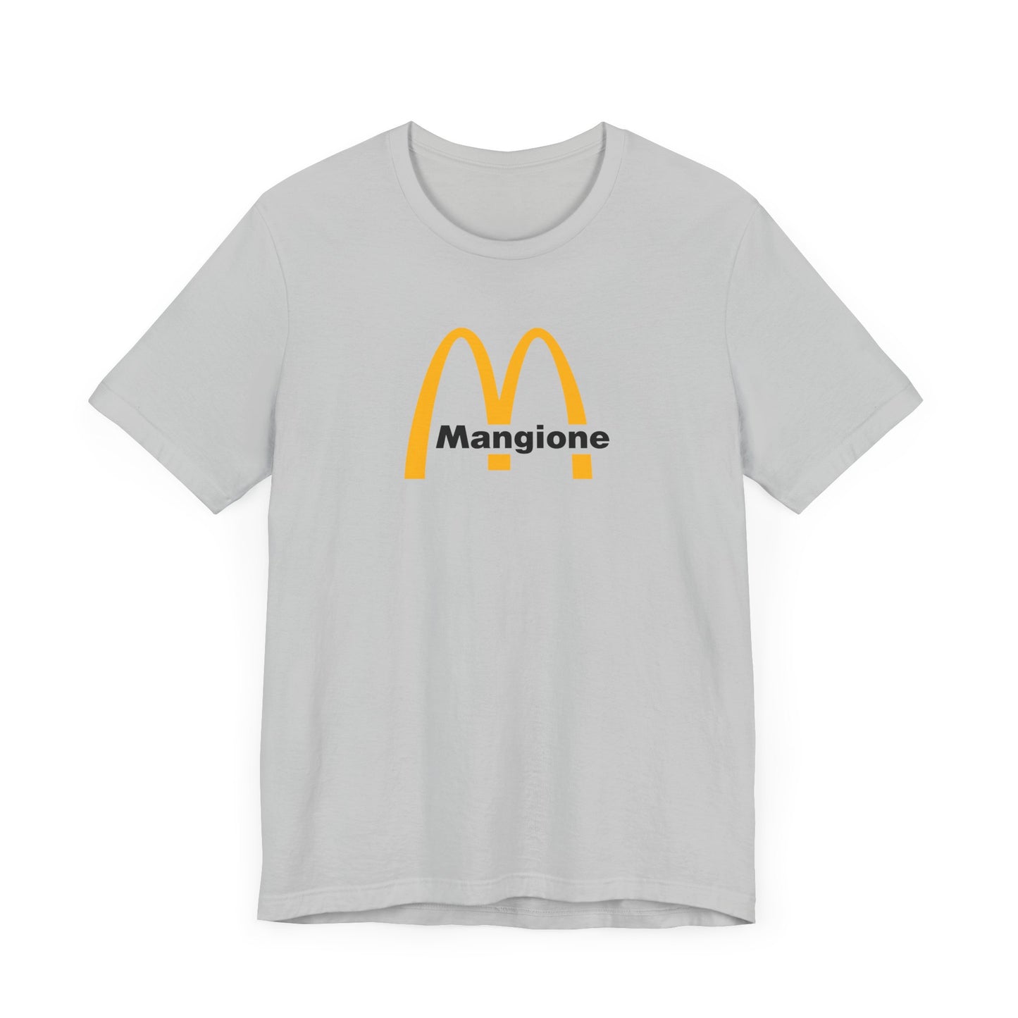 Retro Mangione Unisex Short Sleeve Tee - Casual Fast Food Style Shirt