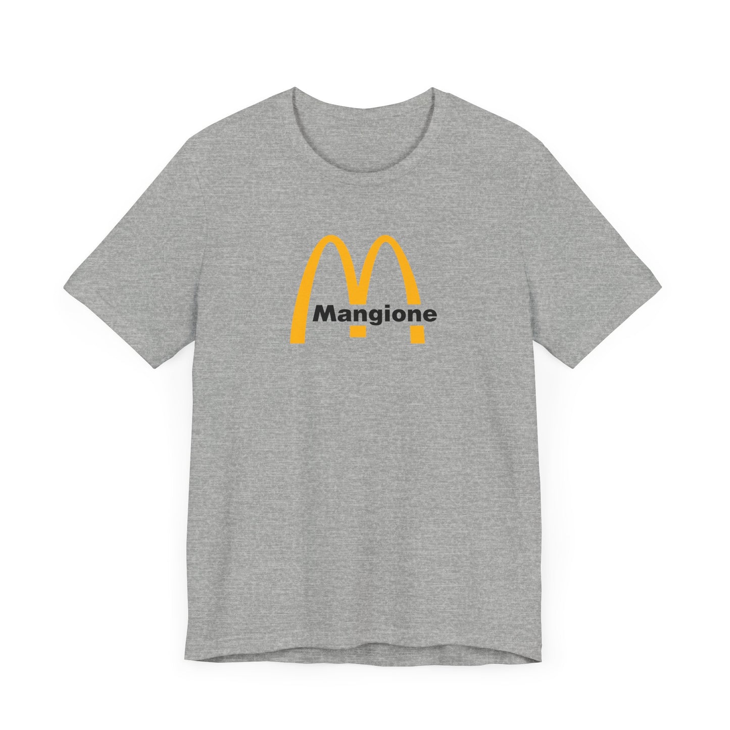 Retro Mangione Unisex Short Sleeve Tee - Casual Fast Food Style Shirt