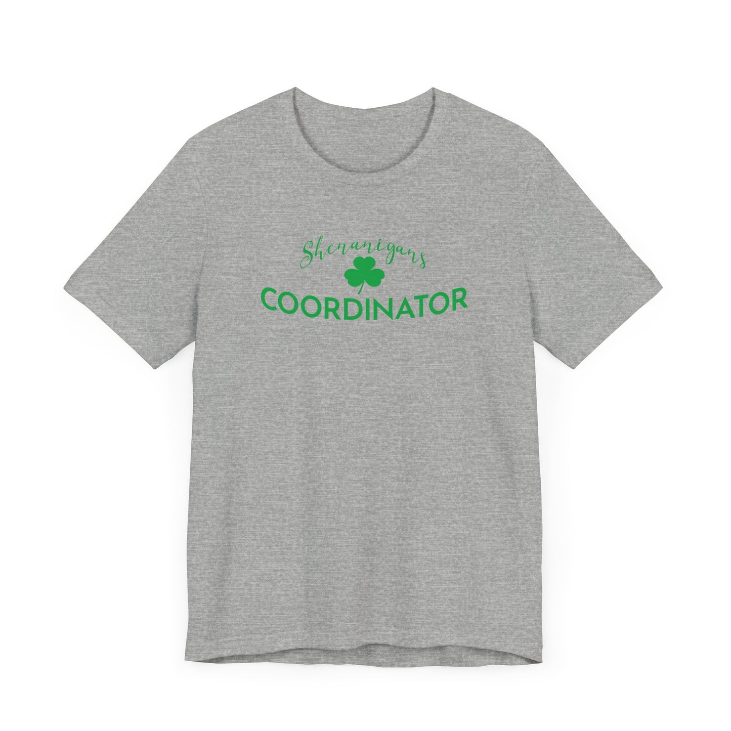 Shenanigans Coordinator Unisex Short Sleeve Tee - Fun St. Patrick's Day Shirt