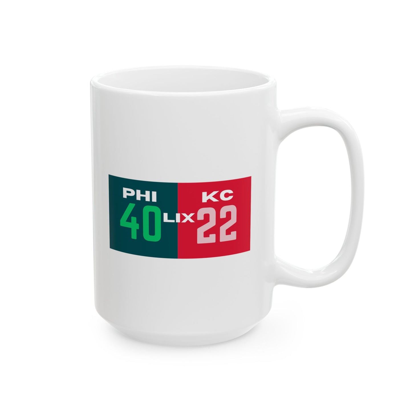 PHI - KC Final Score 40-22 Coffee Mug 11 oz 15oz