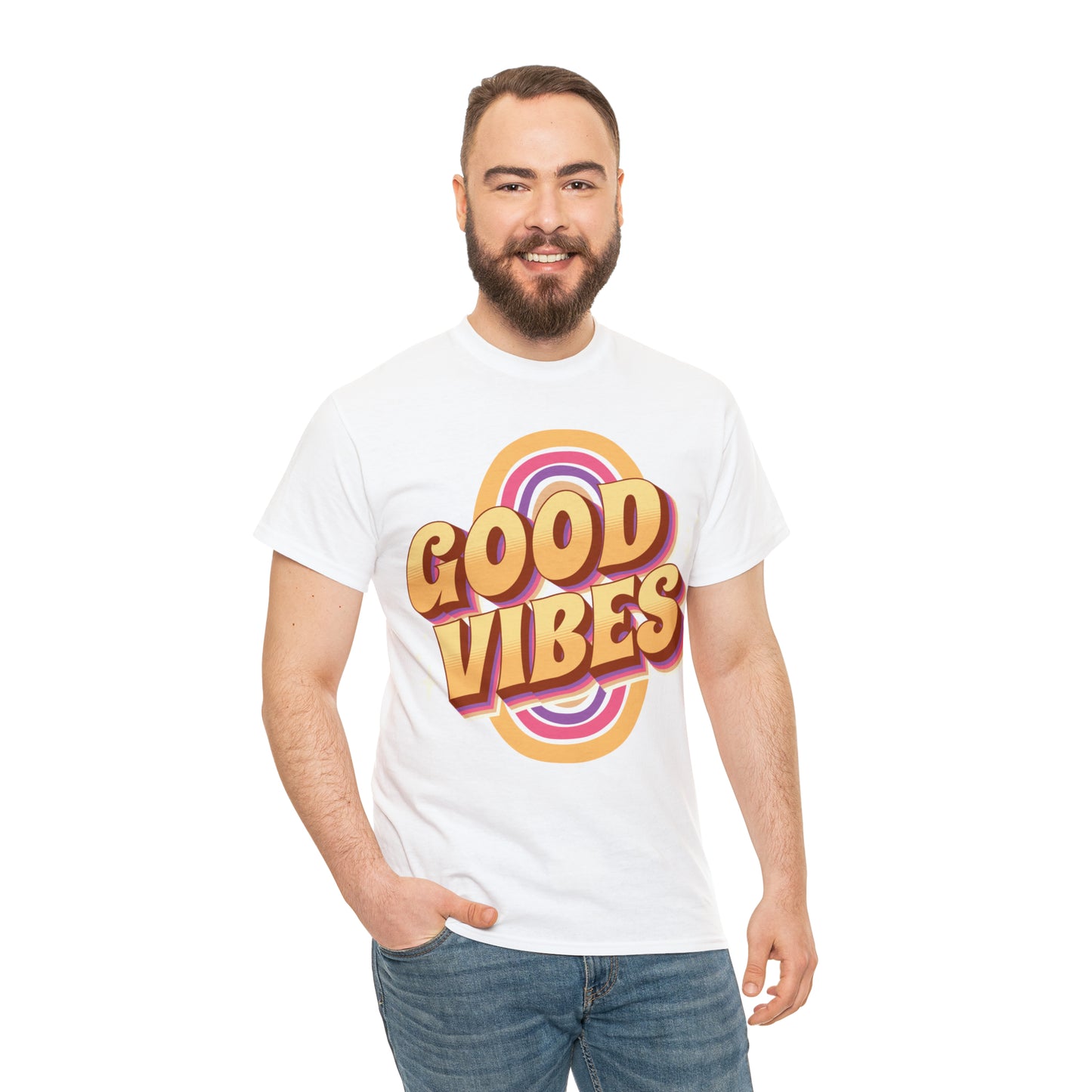 Good Vibes Unisex Heavy Cotton T-Shirt