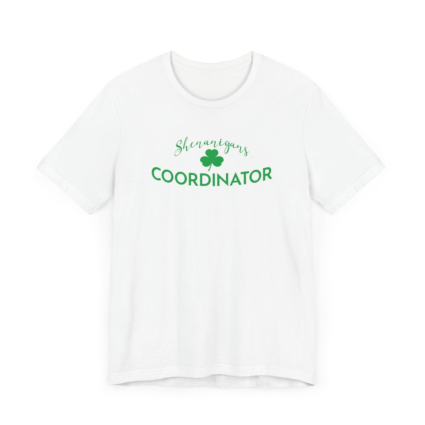 Shenanigans Coordinator Unisex Short Sleeve Tee - Fun St. Patrick's Day Shirt