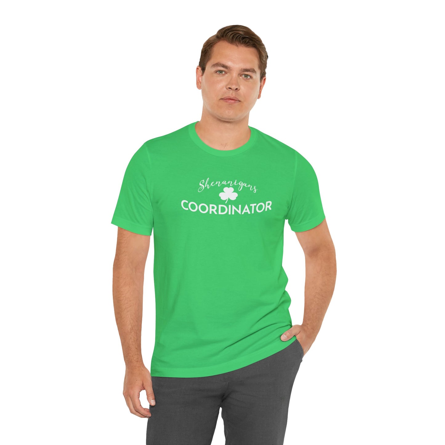 Shenanigans Coordinator Unisex Short Sleeve Tee - Fun St. Patrick's Day Shirt