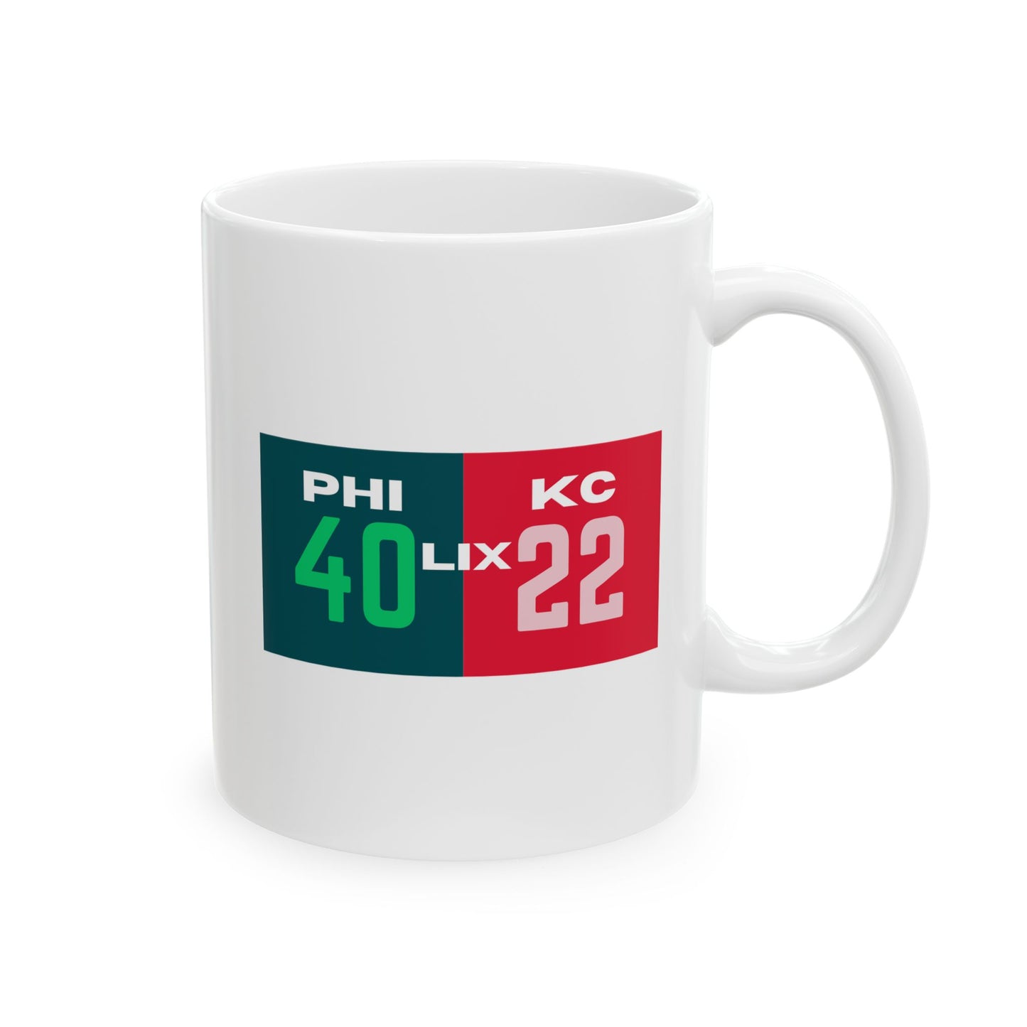 PHI - KC Final Score 40-22 Coffee Mug 11 oz 15oz