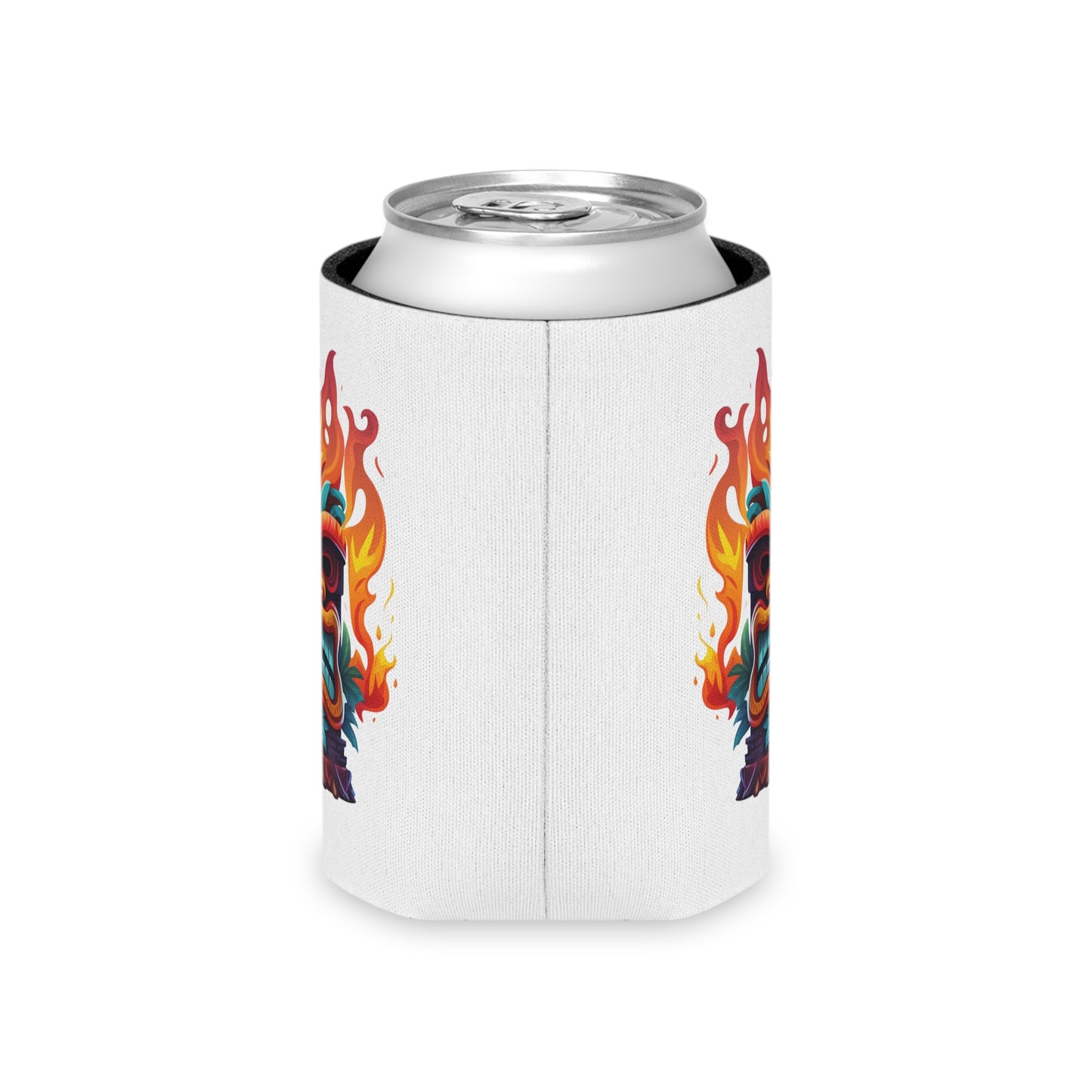 Tiki-themed Tropical Can Cooler
