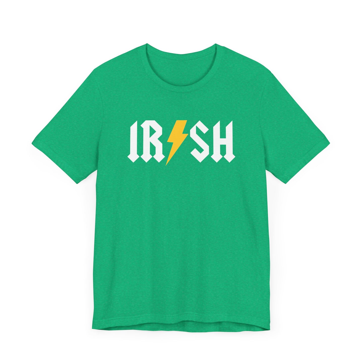 St Patrick's IRISH AC/DC-style Lightning Bolt Unisex Tee