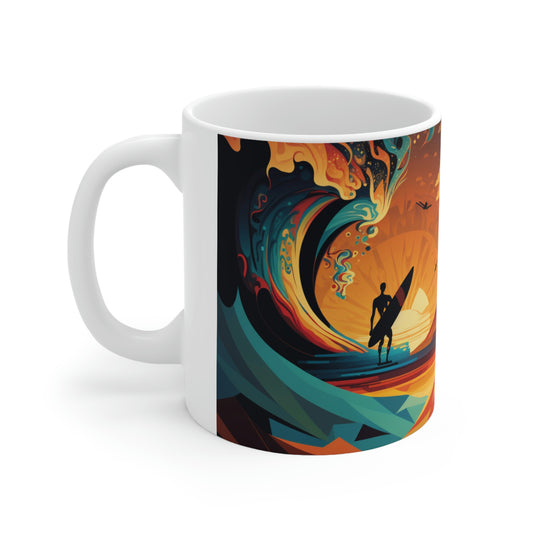 Morning Surf Ceramic Mug 11oz